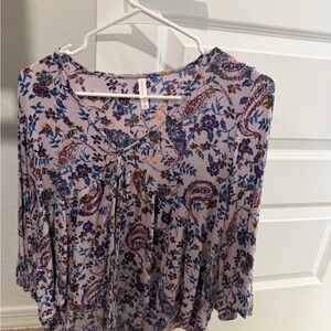 Floral Print Women's Top